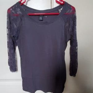 Rue21 lace sleeve shirt